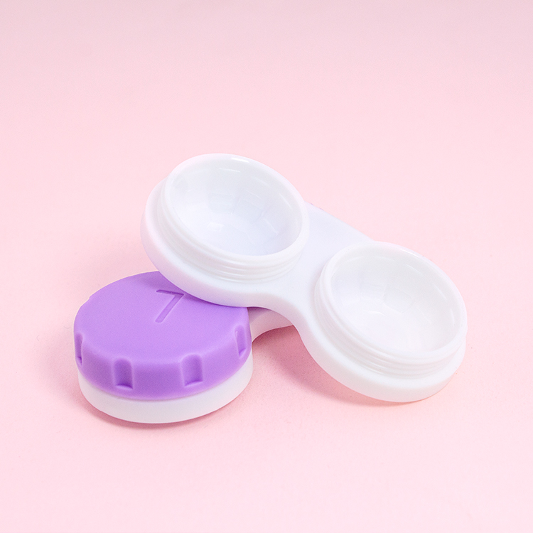 Anti-scratch Embossed Contact Lens Case For Travel