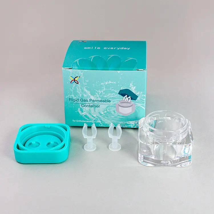 How do you clean a RGP contact lens case?