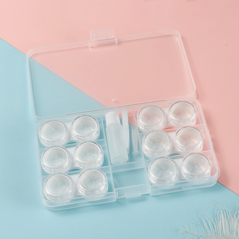 Shockproof Quicksand Contact Lens Kit Companion Case