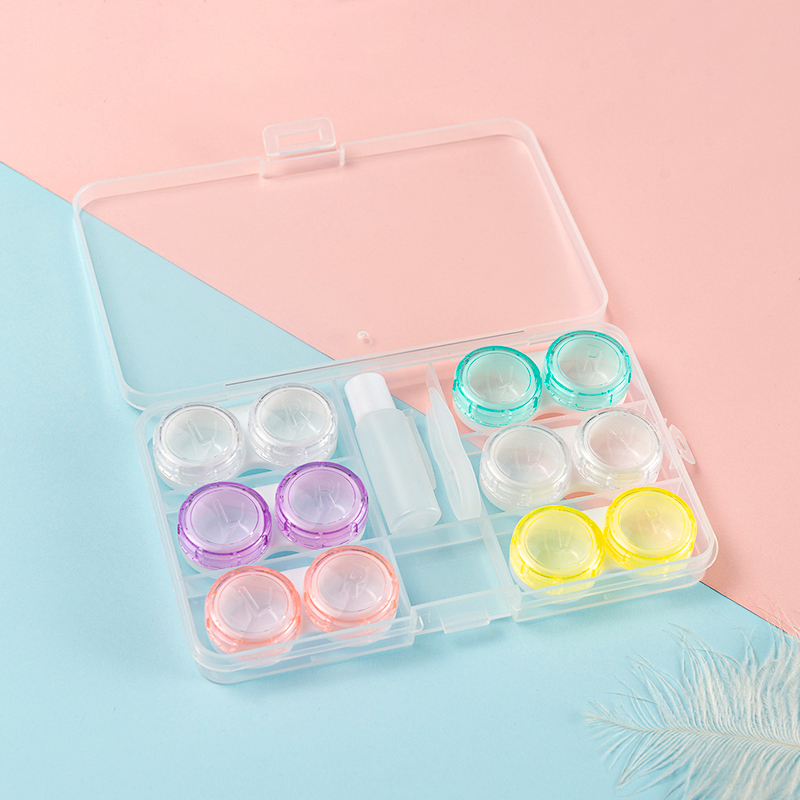 Shockproof Quicksand Contact Lens Kit Companion Case