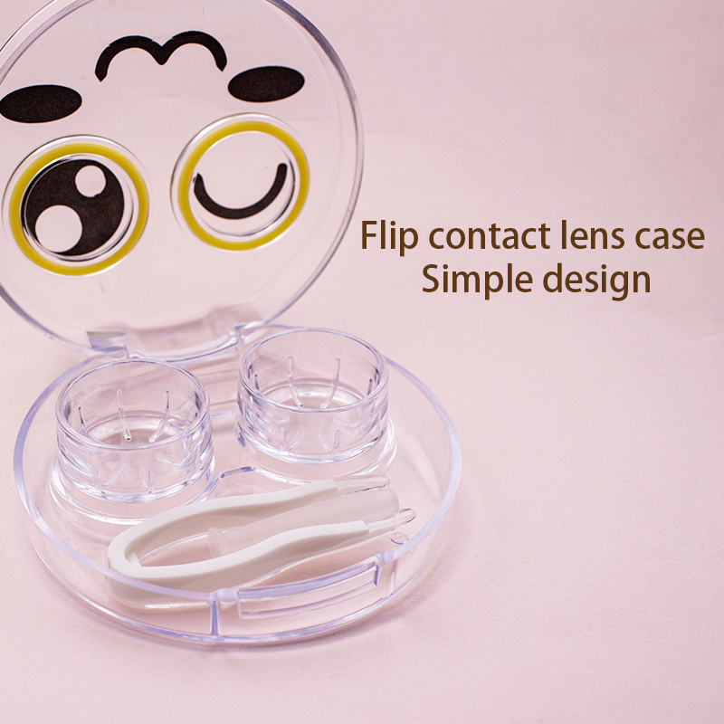 High transparent contact lens companion box