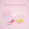 High transparent contact lens companion box