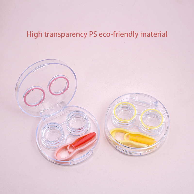 High transparent contact lens companion box