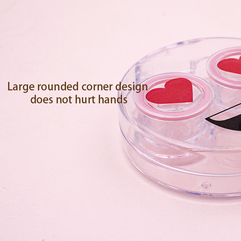 High transparent contact lens companion box