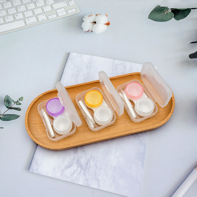 Shockproof Frosted Contact Lens Kit Replacement Case